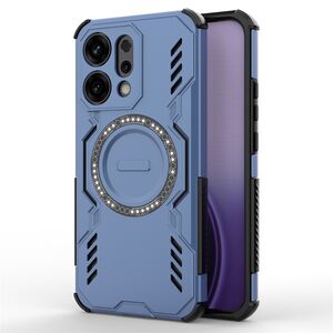 Husa pentru  Oppo Reno 14 5G TitanGuard MagGrip Ultra-Rezistenta cu Protectie Camera, Colturi Ranforsate si Compatibilitate MagSafe - Albastru