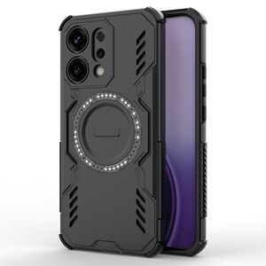 Husa pentru  Oppo Reno 14 5G TitanGuard MagGrip Ultra-Rezistenta cu Protectie Camera, Colturi Ranforsate si Compatibilitate MagSafe - Negru