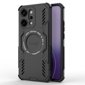 Husa pentru  Oppo Reno 14 Pro 5G TitanGuard MagGrip Ultra-Rezistenta cu Protectie Camera, Colturi Ranforsate si Compatibilitate MagSafe - Negru