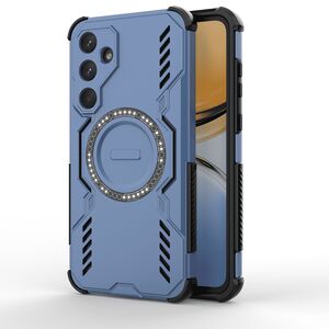 Husa pentru  Samsung Galaxy A55 TitanGuard MagGrip Ultra-Rezistenta cu Protectie Camera, Colturi Ranforsate si Compatibilitate MagSafe - Albastru