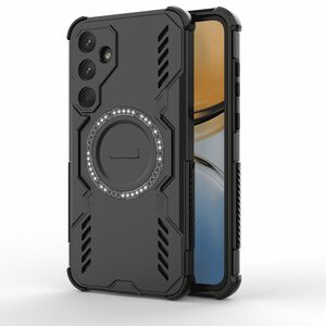 Husa pentru  Samsung Galaxy A55 TitanGuard MagGrip Ultra-Rezistenta cu Protectie Camera, Colturi Ranforsate si Compatibilitate MagSafe - Negru