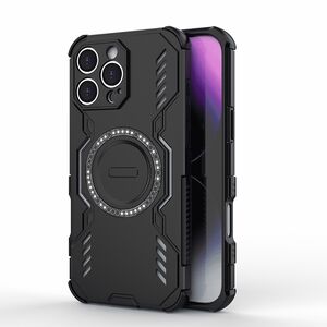 Husa pentru  iPhone 16 Pro TitanGuard MagGrip Ultra-Rezistenta cu Protectie Camera, Colturi Ranforsate si Compatibilitate MagSafe - Negru