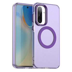 Husa premium pentru  Samsung Galaxy A56 VivaShell Fusion compatibila MagSafe, Anti-Shock - Protectie Avansata Display & Camera - Design Slim și Elegant - Mov