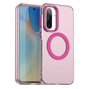 Husa premium pentru  Samsung Galaxy A56 VivaShell Fusion compatibila MagSafe, Anti-Shock - Protectie Avansata Display & Camera - Design Slim și Elegant - Roz