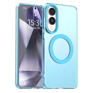 Husa premium pentru  Samsung Galaxy S25 Edge VivaShell Fusion compatibila MagSafe, Anti-Shock - Protectie Avansata Display & Camera - Design Slim și Elegant - Albastru