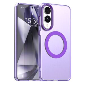 Husa premium pentru  Samsung Galaxy S25 Edge VivaShell Fusion compatibila MagSafe, Anti-Shock - Protectie Avansata Display & Camera - Design Slim și Elegant - Mov