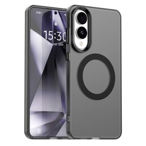 Husa premium pentru  Samsung Galaxy S25 Edge VivaShell Fusion compatibila MagSafe, Anti-Shock - Protectie Avansata Display & Camera - Design Slim și Elegant - Negru