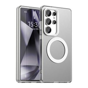 Husa premium pentru  Samsung Galaxy S25 Ultra VivaShell Fusion compatibila MagSafe, Anti-Shock - Protectie Avansata Display & Camera - Design Slim și Elegant - Alb