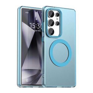 Husa premium pentru  Samsung Galaxy S25 Ultra VivaShell Fusion compatibila MagSafe, Anti-Shock - Protectie Avansata Display & Camera - Design Slim și Elegant - Albastru