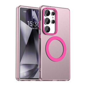 Husa premium pentru  Samsung Galaxy S25 Ultra VivaShell Fusion compatibila MagSafe, Anti-Shock - Protectie Avansata Display & Camera - Design Slim și Elegant - Roz