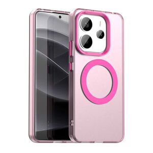 Husa premium pentru  Xiaomi Redmi Note 14 4G VivaShell Fusion compatibila MagSafe, Anti-Shock - Protectie Avansata Display & Camera - Design Slim și Elegant - Roz