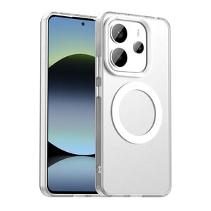 Husa premium pentru  Xiaomi Redmi Note 14 5G VivaShell Fusion compatibila MagSafe, Anti-Shock - Protectie Avansata Display & Camera - Design Slim și Elegant - Alb