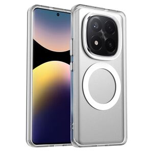 Husa premium pentru Xiaomi Redmi Note 14 Pro+ Plus VivaShell Fusion compatibila MagSafe, Anti-Shock - Protectie Avansata Display & Camera - Design Slim și Elegant - Alb