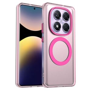 Husa premium pentru  Xiaomi Redmi Note 14 Pro 4G VivaShell Fusion compatibila MagSafe, Anti-Shock - Protectie Avansata Display & Camera - Design Slim și Elegant - Roz