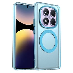 Husa premium pentru  Xiaomi Redmi Note 14 Pro 5G VivaShell Fusion compatibila MagSafe, Anti-Shock - Protectie Avansata Display & Camera - Design Slim și Elegant - Albastru