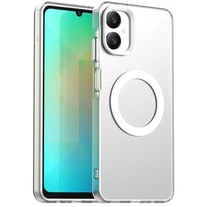 Husa premium pentru  Samsung Galaxy A06 VivaShell Fusion compatibila MagSafe, Anti-Shock - Protectie Avansata Display & Camera - Design Slim și Elegant - Alb