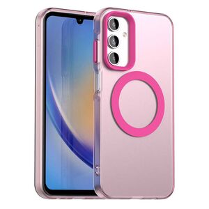 Husa premium pentru  Samsung Galaxy A15 VivaShell Fusion compatibila MagSafe, Anti-Shock - Protectie Avansata Display & Camera - Design Slim și Elegant - Roz