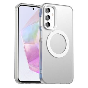 Husa premium pentru  Samsung Galaxy A35 VivaShell Fusion compatibila MagSafe, Anti-Shock - Protectie Avansata Display & Camera - Design Slim și Elegant - Alb