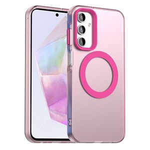 Husa premium pentru  Samsung Galaxy A35 VivaShell Fusion compatibila MagSafe, Anti-Shock - Protectie Avansata Display & Camera - Design Slim și Elegant - Roz