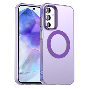 Husa premium pentru  Samsung Galaxy A55 VivaShell Fusion compatibila MagSafe, Anti-Shock - Protectie Avansata Display & Camera - Design Slim și Elegant - Mov