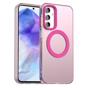 Husa premium pentru  Samsung Galaxy A55 VivaShell Fusion compatibila MagSafe, Anti-Shock - Protectie Avansata Display & Camera - Design Slim și Elegant - Roz
