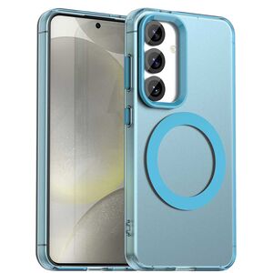 Husa premium pentru  Samsung Galaxy S24 FE VivaShell Fusion compatibila MagSafe, Anti-Shock - Protectie Avansata Display & Camera - Design Slim și Elegant - Albastru