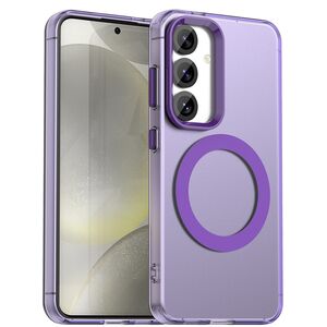 Husa premium pentru  Samsung Galaxy S24 FE VivaShell Fusion compatibila MagSafe, Anti-Shock - Protectie Avansata Display & Camera - Design Slim și Elegant - Mov