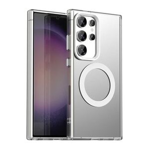 Husa premium pentru  Samsung Galaxy S24 Ultra VivaShell Fusion compatibila MagSafe, Anti-Shock - Protectie Avansata Display & Camera - Design Slim și Elegant - Alb