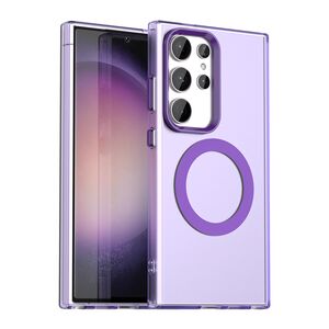 Husa premium pentru  Samsung Galaxy S24 Ultra VivaShell Fusion compatibila MagSafe, Anti-Shock - Protectie Avansata Display & Camera - Design Slim și Elegant - Mov