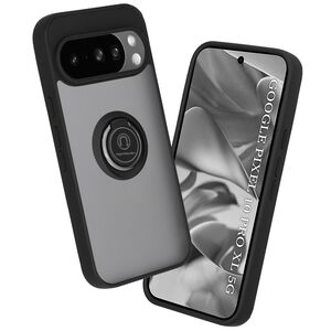 Husa de protectie pentru  Google Pixel 10 Pro XL premium cu inel stand rotativ, suport magnetic si bumper anti-alunecare - Negru