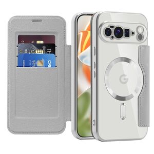 Husa pentru  Google Pixel 10 Pro XL EliteBook Executive Tip Carte cu Protectie RFID, Compatibilitate MagSafe si protectie lentile Transparent - Maro