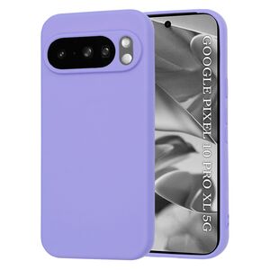 Husa pentru  Google Pixel 10 Pro XL Liquid Silicone, subțire, captusita cu microfibra, anti amprentă, protectie cameră foto, Lavanda