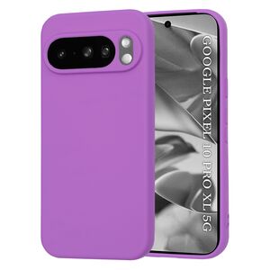 Husa pentru  Google Pixel 10 Pro XL Liquid Silicone, subțire, captusita cu microfibra, anti amprentă, protectie cameră foto, Mov