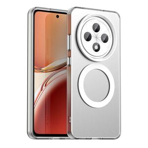 Husa premium pentru  Oppo Reno 12F, 12FS VivaShell Fusion compatibila MagSafe, Anti-Shock - Protectie Avansata Display & Camera - Design Slim și Elegant - Alb