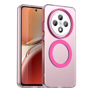 Husa premium pentru  Oppo Reno 12F, 12FS VivaShell Fusion compatibila MagSafe, Anti-Shock - Protectie Avansata Display & Camera - Design Slim și Elegant - Roz