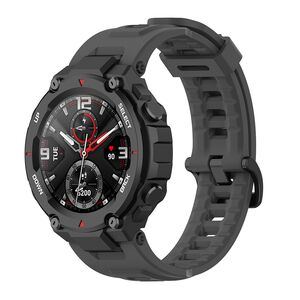 Curea pentru smartwatch Amazfit T-Rex / T-Rex Pro - Quickfit din silicon - Gri inchis