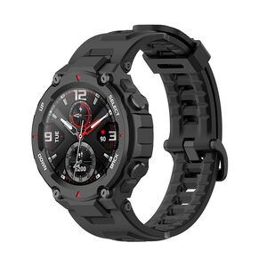 Curea pentru smartwatch Amazfit T-Rex / T-Rex Pro - Quickfit din silicon - Negru