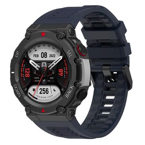 Curea pentru smartwatch Amazfit T-Rex 2 / 2 Ocean Blue - Quickfit din silicon - Albastru