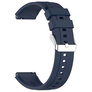 Curea pentru smartwatch Huawei Watch GT 4 (41mm)/W1/Honor Watch S1/Garmin Venu 2S/Vivoactive 4S - Quickfit din silicon - latime 18 mm - Albastru