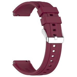 Curea pentru smartwatch Huawei Watch GT 4 (41mm)/W1/Honor Watch S1/Garmin Venu 2S/Vivoactive 4S - Quickfit din silicon - latime 18 mm - Bordeaux