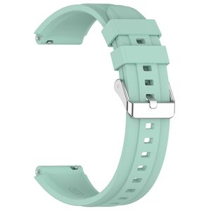 Curea pentru smartwatch Huawei Watch GT 4 (41mm)/W1/Honor Watch S1/Garmin Venu 2S/Vivoactive 4S - Quickfit din silicon - latime 18 mm - Verde