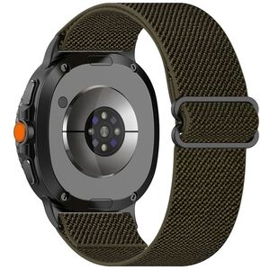 Curea pentru smartwatch Samsung Galaxy Watch 8 40mm/ Watch 8 44mm / Watch 8 Classic - Quickfit din material textil - Verde inchis