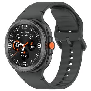 Curea pentru smartwatch Samsung Galaxy Watch 8 40mm/ Watch 8 44mm / Watch 8 Classic - Quickfit din silicon- Negru denim