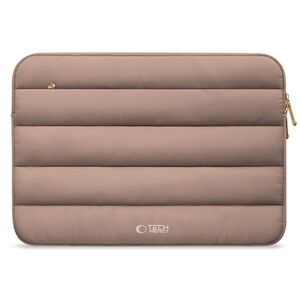Husă Laptop Fluffy 15-16” – Design Premium cu Interior Plusat, Protecție Antișoc, Spațiu pentru Accesorii – Compatibilă MacBook, Lenovo, ASUS, Dell, HP, walnut