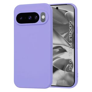 Husa pentru  Google Pixel 10 Pro Liquid Silicone, subțire, captusita cu microfibra, anti amprentă, protectie cameră foto, Mov