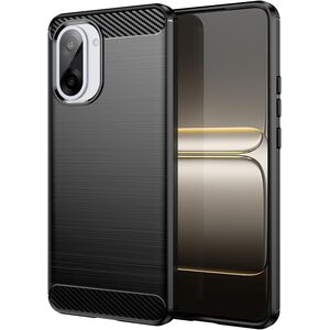 Husa pentru OnePlus Nord CE5 Carbon Liquid Silicone, Negru