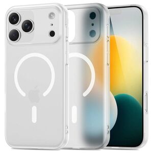 Husa pentru iPhone 17 Pro Max SlimCore Compatibila MagSafe - Protectie inteligenta, Estetica minimalista - frosted - transparent mat