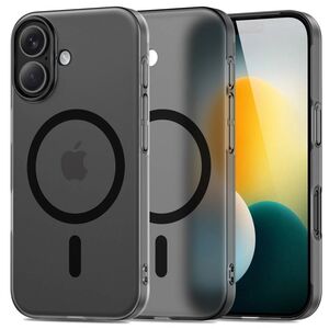 Husa pentru iPhone 17 SlimCore Compatibila MagSafe - Protectie inteligenta, Estetica minimalista - frosted - negru mat