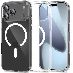 Husa pentru iPhone 17 Pro compatibila MagSafe CrystalEdge - Design Slim & Elegant - transparent