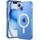 Pachet 360: Folie din sticla + Husa pentru iPhone 15 Plus cu MagSafe anti-shock 1.5 mm, clear